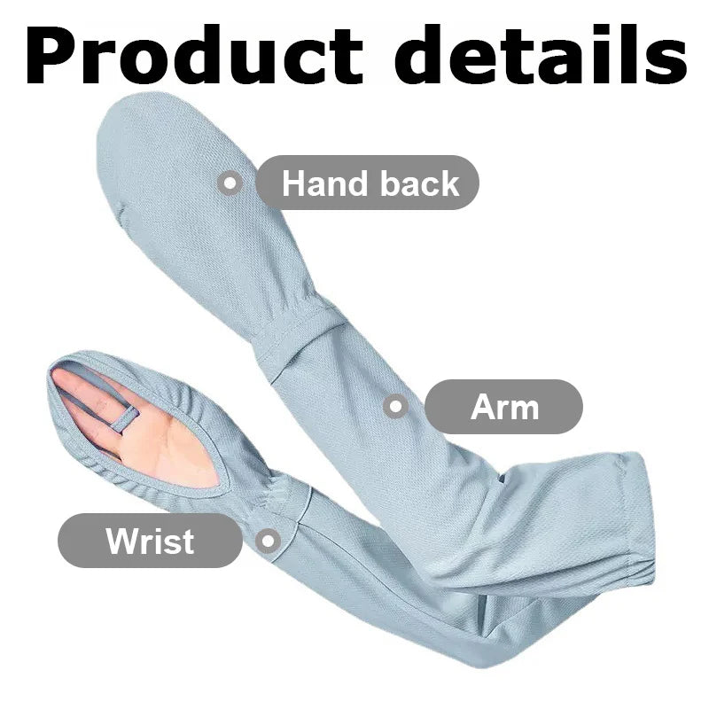 UV Sun Protection Fingerless Driving Gloves & Cooling Arm Sleeves UV Sun Gloves Babs