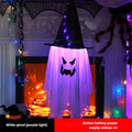 Halloween Glowing Witch Hat Hanging Decor | LED 1/2 Pack Halloween Hanging Decor Babs White-1PC