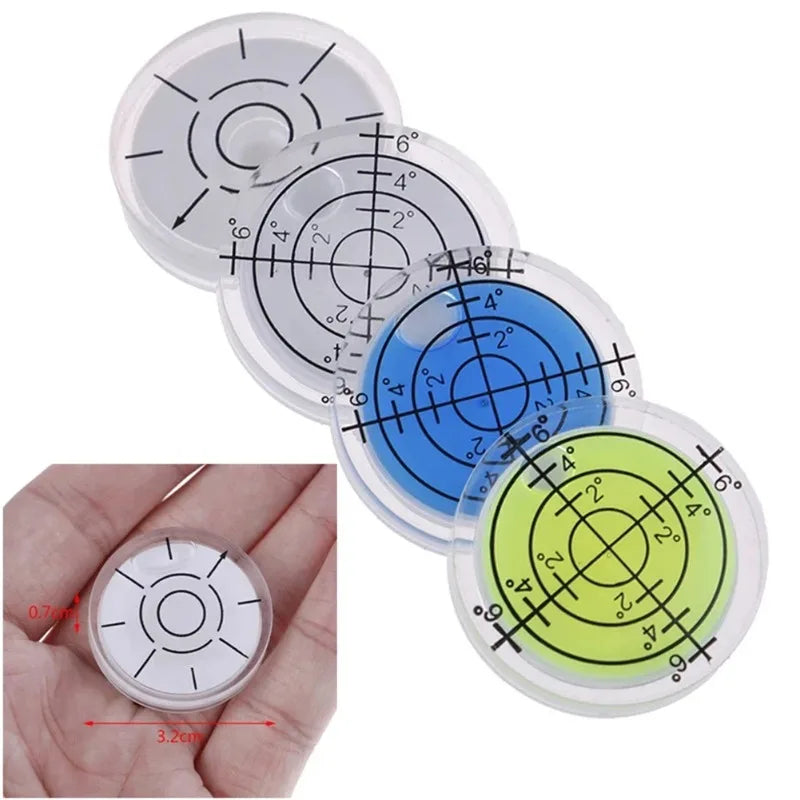4PCS 32mm Mini Round Bubble Level – Precision Measuring Tool Spirit Bubble Level Babs