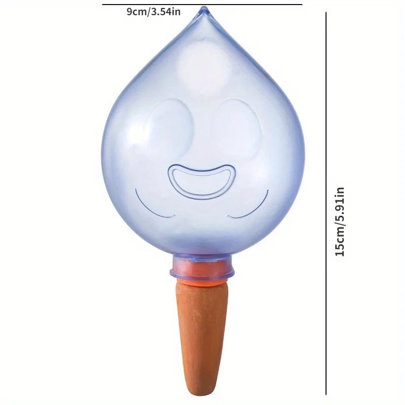 Automatic Plant Waterer – Bird & Smiling Face Drip Feeder Plant Drip Waterer Babs blue-Water droplet