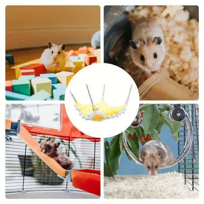 Hanging Hamster Hammock Bunk Bed – Warm Small Pet House Toy Small Pet Hammock Babs