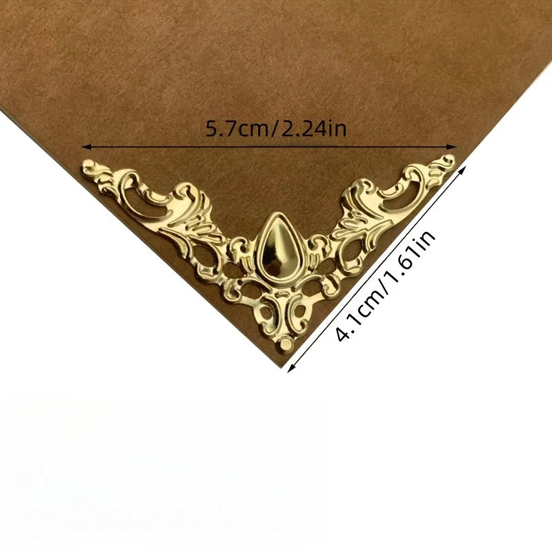 50 Metal Corner Protectors – Hollow Triangle Decorative Design Decorative Corner Protectors Babs