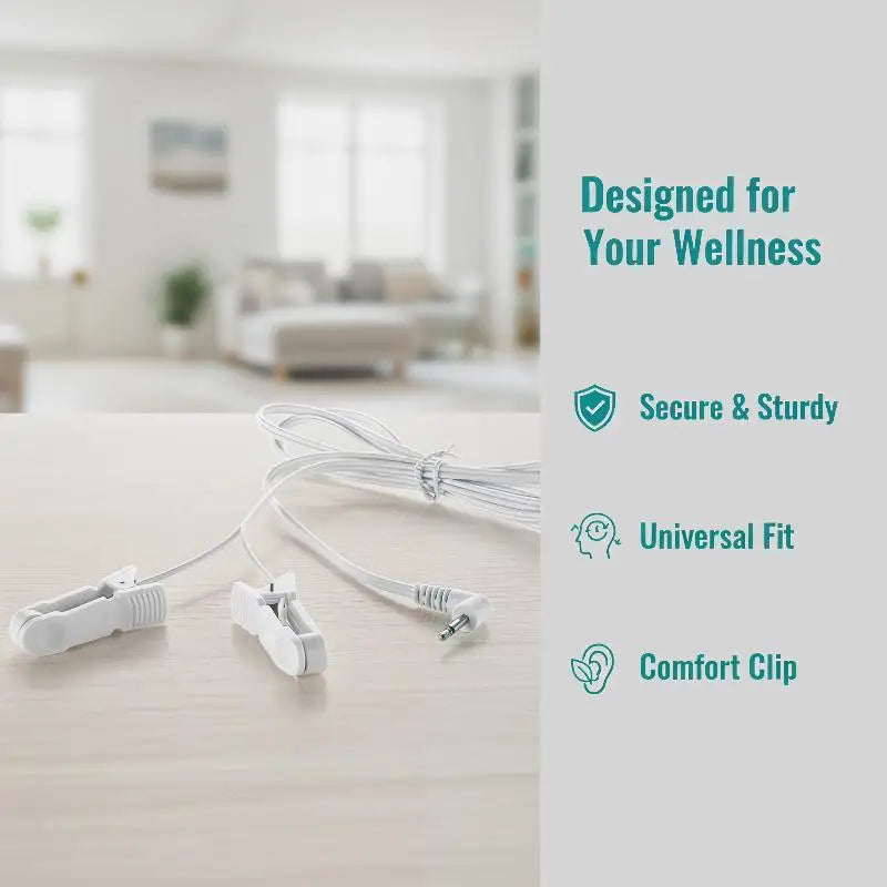 Ear Clip Electrode Lead Wire 2.5mm TENS Pulse Massager Cable TENS Electrode Cable Babs Default Title
