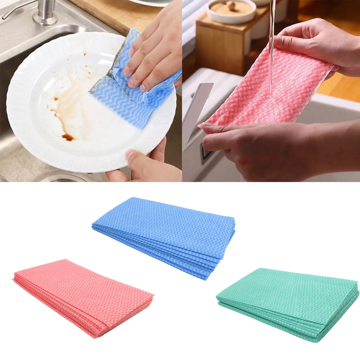 Reusable Cellulose Sponge Cloths – Absorbent Dish Towels Reusable Cleaning Cloth Babs