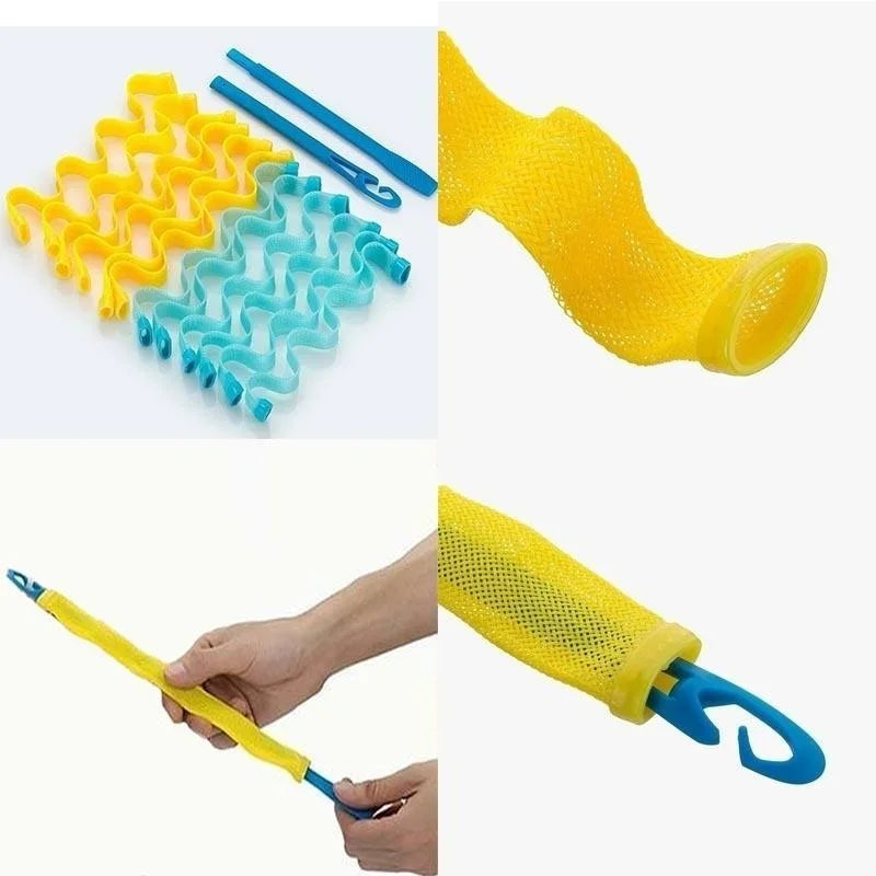 12pc Large Soft Hair Rollers Curlers DIY Salon Styling Set Hair Rollers Set Babs