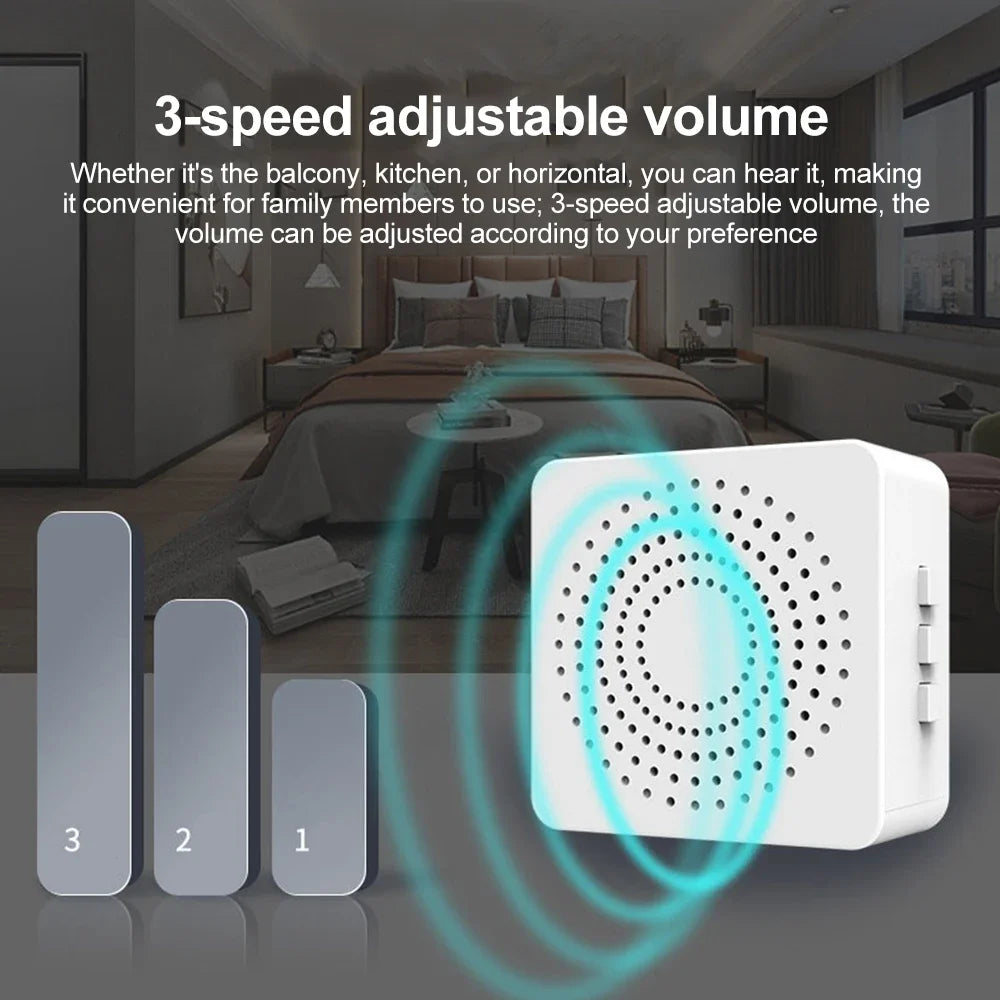 KEBETEME USB Wireless Doorbell – 38 Songs & 3-Level Volume Wireless Doorbell Babs