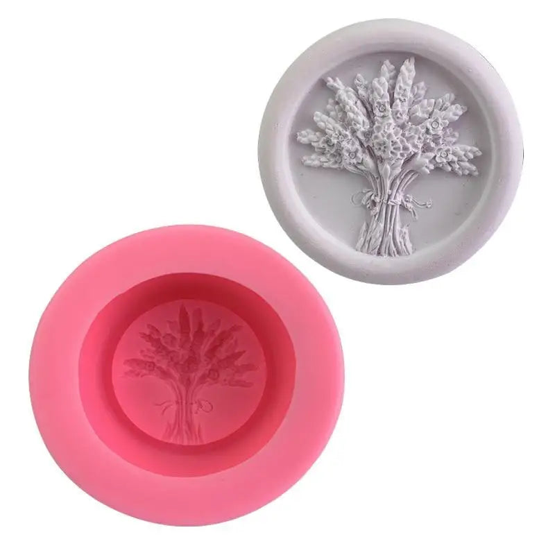 3D Lavender Silicone Soap Mold – DIY Soap, Cake & Chocolate Silicone Craft Mold Babs 1pc