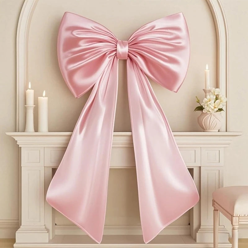 110CM Satin Big Bow – Backdrop, Wedding & Party Décor Party Backdrop Bow Babs