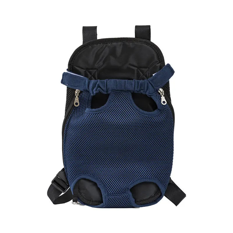 Breathable Mesh Pet Carrier Backpack – Small Dogs & Cats Pet Carrier Backpack Babs navy M