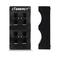 4-Slot USB Button Battery Charger – LIR2032 LIR2025 LIR2016 Button Battery Charger Babs black USB