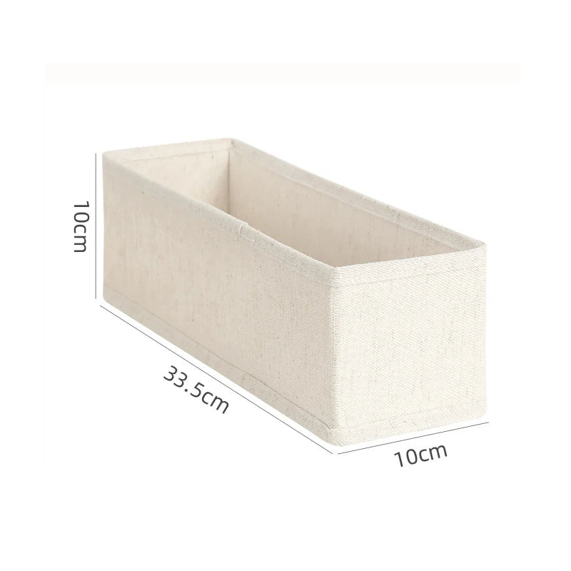 Foldable Cotton Linen Drawer Organizer – Sock & Underwear Storage Drawer Storage Organizer Babs