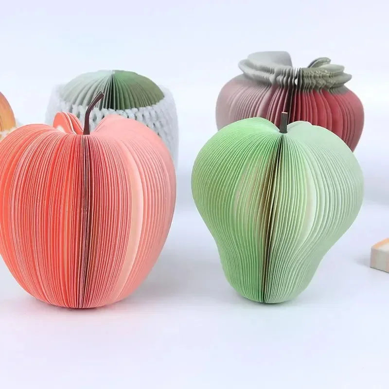 Apple Fruit Shaped Sticky Notes – 100-Page Fun DIY Memo Pad Shaped Sticky Notes Babs