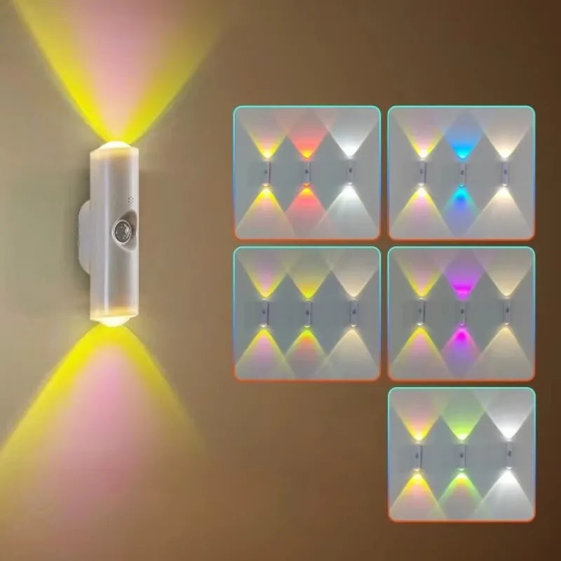 RGB Motion Sensor Night Light – Rechargeable Magnetic Wall Lamp Motion Sensor Night Light Babs