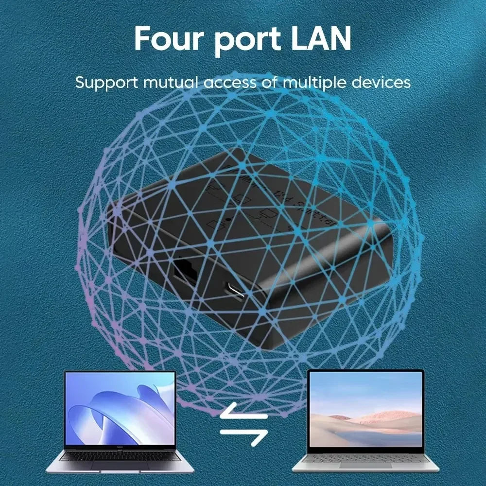 KEBIDUMEI 5-Port 1000Mbps Gigabit Network Switch RJ45 Splitter Gigabit Network Switch Babs