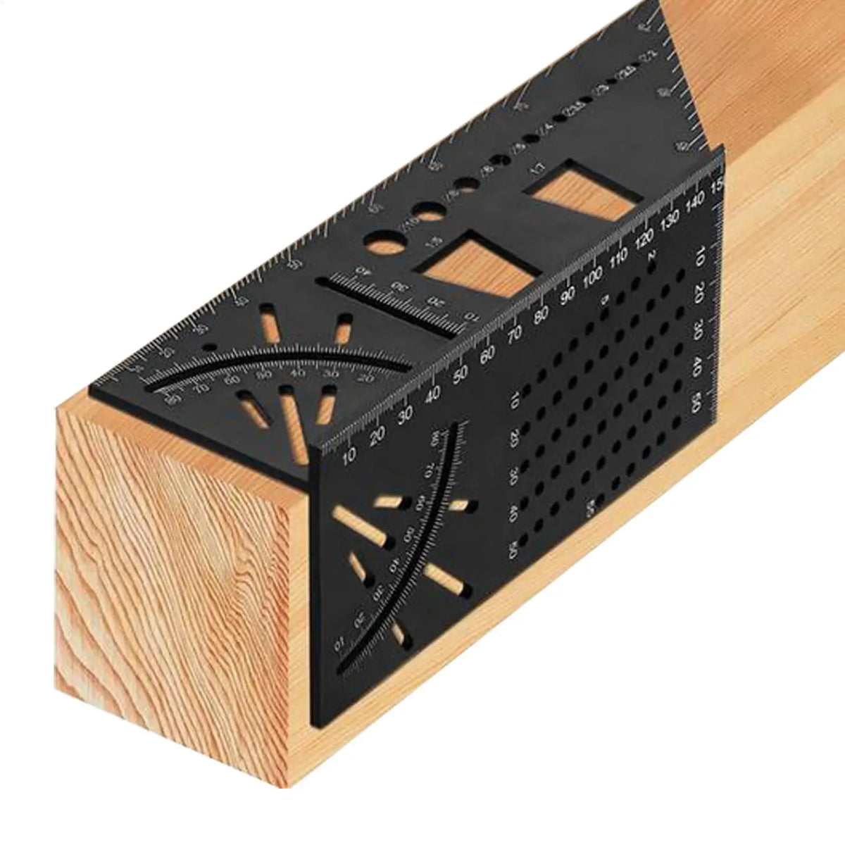 3D Dovetail Woodworking Square Ruler – 45/90 Degree Angle Woodworking Square Ruler Babs