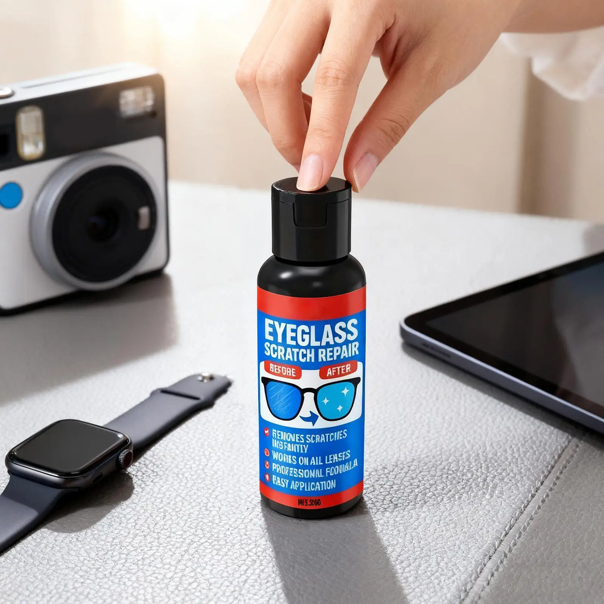 30g Eyeglass Lens Scratch Remover & Anti-Fog Cleaner Spray Lens Cleaning Kit Babs
