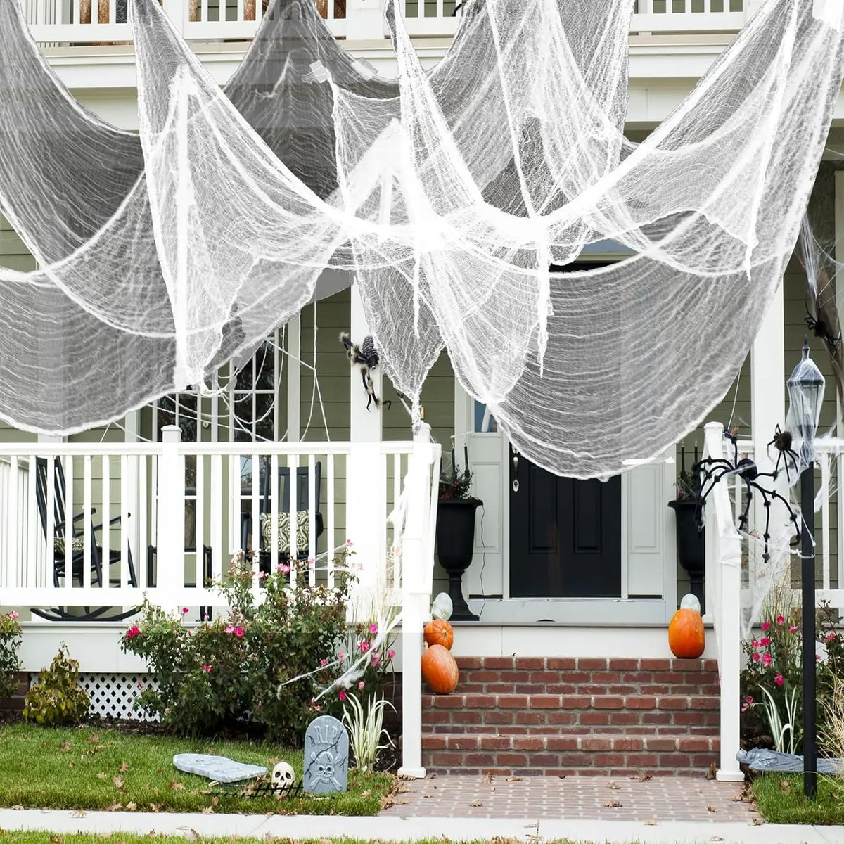 Halloween Spider Web Gauze Netting Haunted House Party Decor Halloween Party Decoration Babs