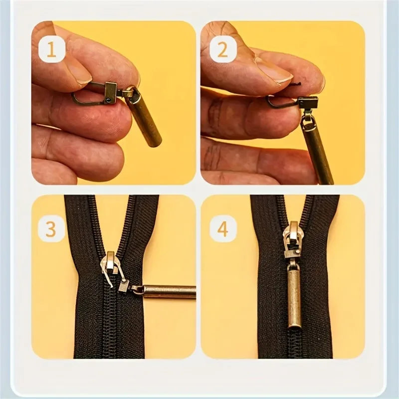 Metal Zipper Pull Replacement Sliders – DIY Sewing Repair Zipper Pull Slider Babs