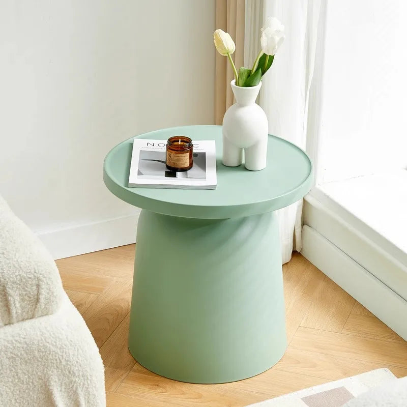 Nordic Round Coffee Table with Storage | Modern Living Room Round Coffee Table Babs