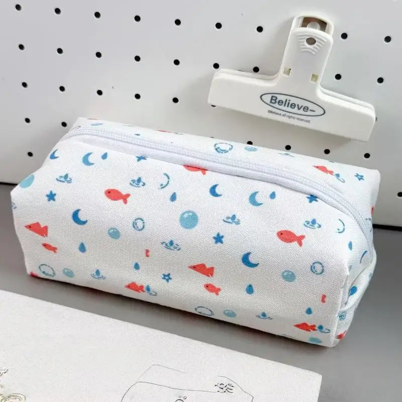 Graffiti Canvas Pencil Case – Large Capacity Stationery Pouch Canvas Pencil Case Babs