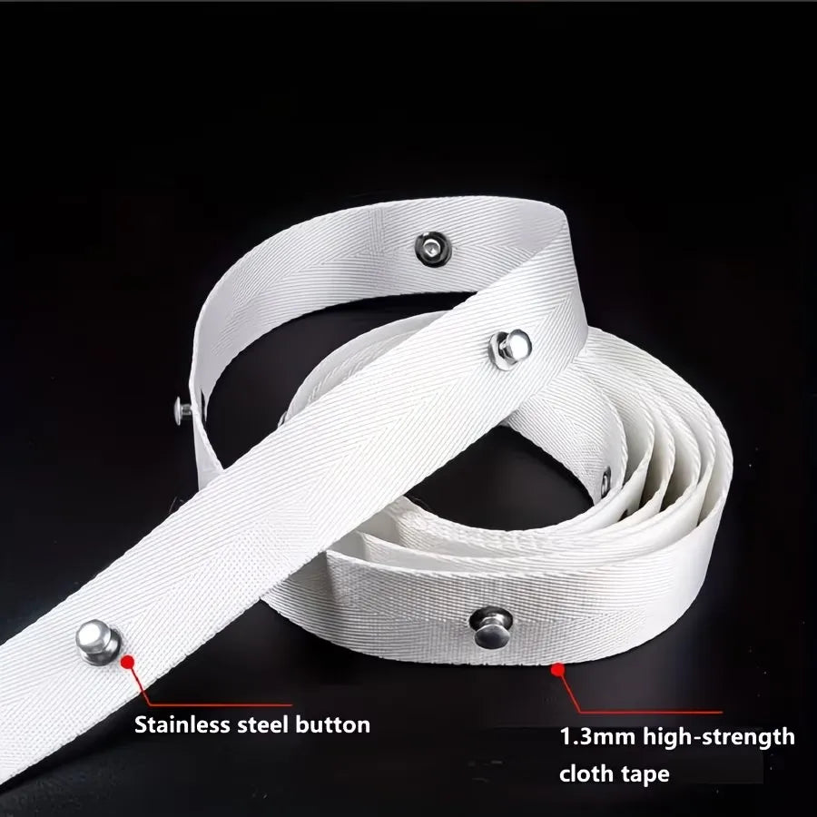 10M Water Ripple Curtain Headband & Stainless Steel Nails Curtain Heading Tape Babs