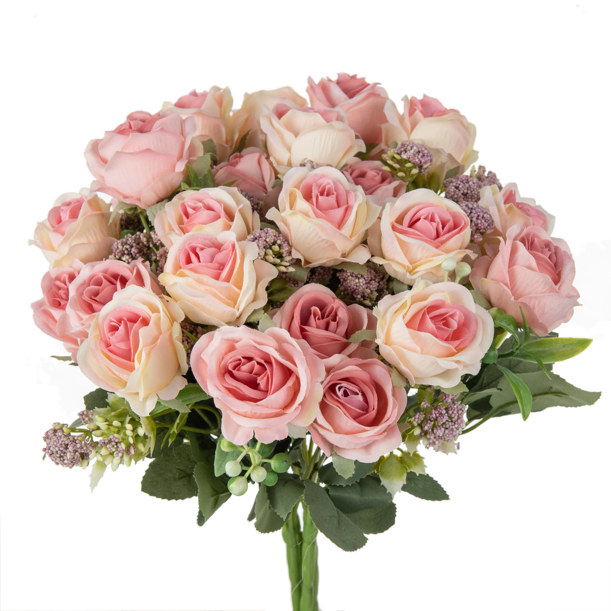 Artificial Silk Rose Bouquet – Wedding & Home Décor Artificial Flower Bouquet Babs color 2 5 pcs