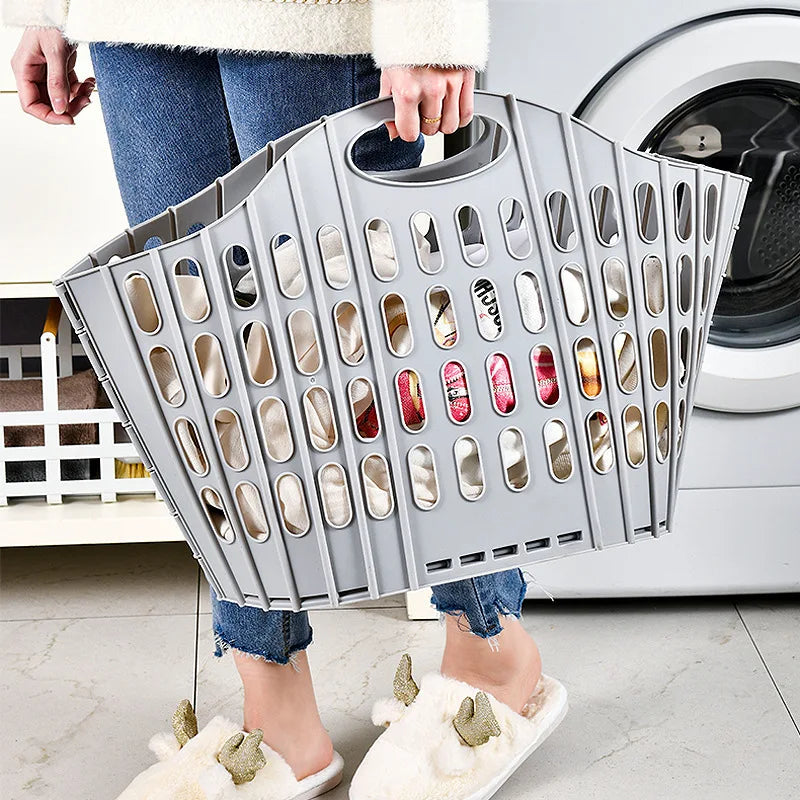 Foldable Wall-Mounted Laundry Basket – Space-Saving Organizer Laundry Basket Babs