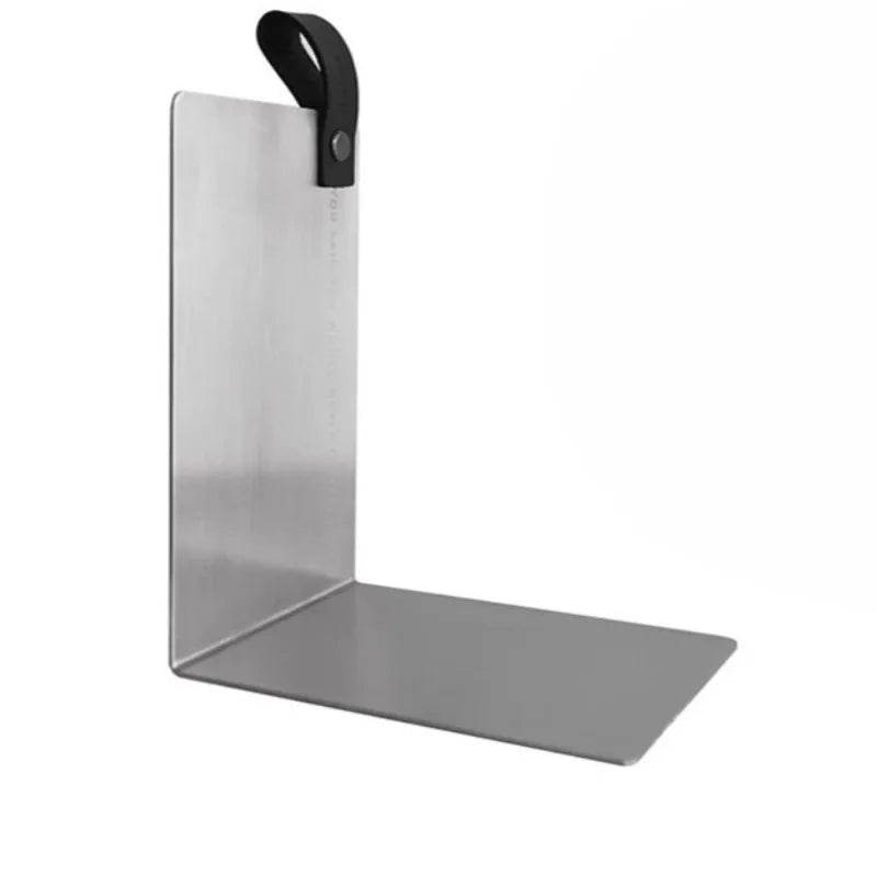 Stainless Steel Bookshelf – Modern Minimalist Desk Book Stand Desk Bookshelf Babs Black-Small
