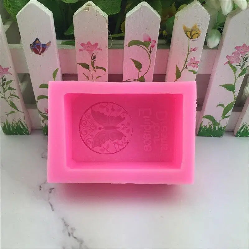 Rectangle Silicone Soap Mold – 3D Butterfly Insect DIY Tool Silicone Craft Mold Babs 1PC