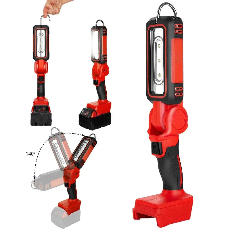 Portable Wireless LED Work Light 1000lm – Makita & Milwaukee 18V Cordless Work Light Babs