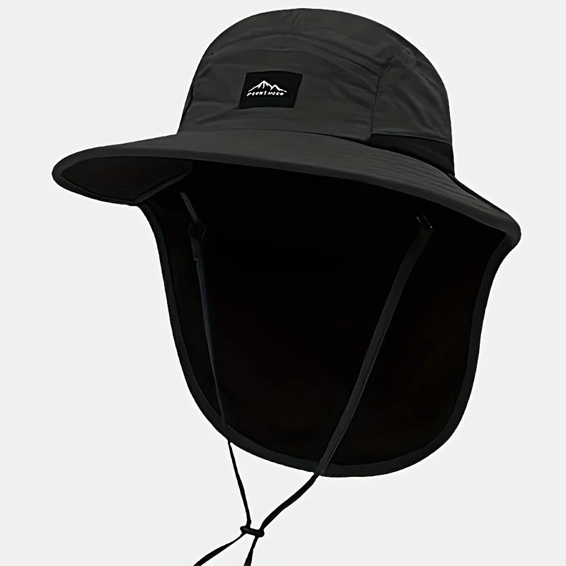 Unisex Sun Protection Fisherman Hat – Hiking, Fishing & Travel Sun Hat Babs black