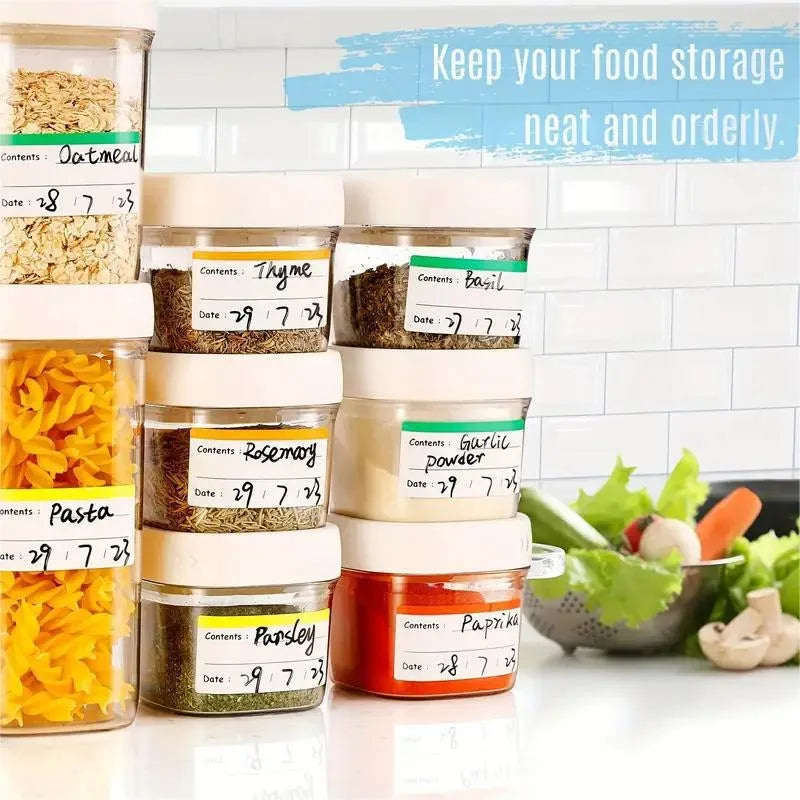 Spice Jar & Kitchen Organizer Label Stickers – Apothecary Kitchen Label Stickers Babs