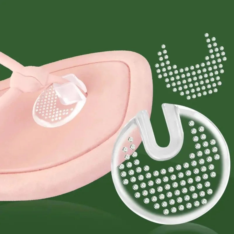 Silicone Forefoot Gel Cushion Pads – Anti-Slip for Sandals (2/4pc) Gel Forefoot Insoles Babs