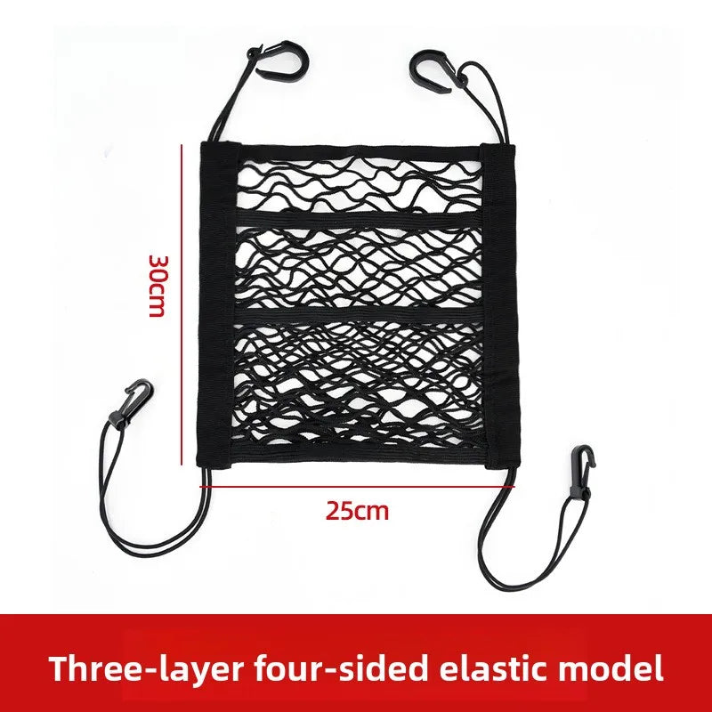 Car Back Seat Elastic Mesh Organizer | Space-Saving Storage Net Car Seat Organizer Babs A
