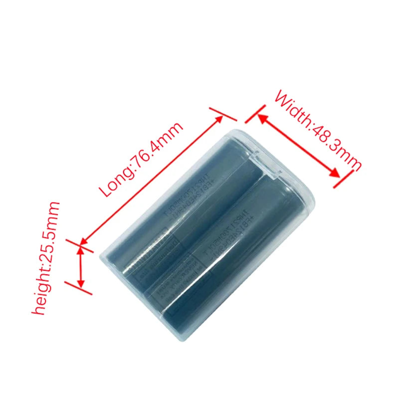 Transparent PP Battery Storage Box – 20700 & 21700 Cells Battery Storage Box Babs