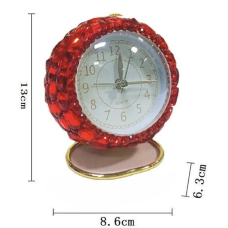 Oeny Modern Silent Desk Clock – Luminous Metal Alloy, Quartz Desk Clock Babs
