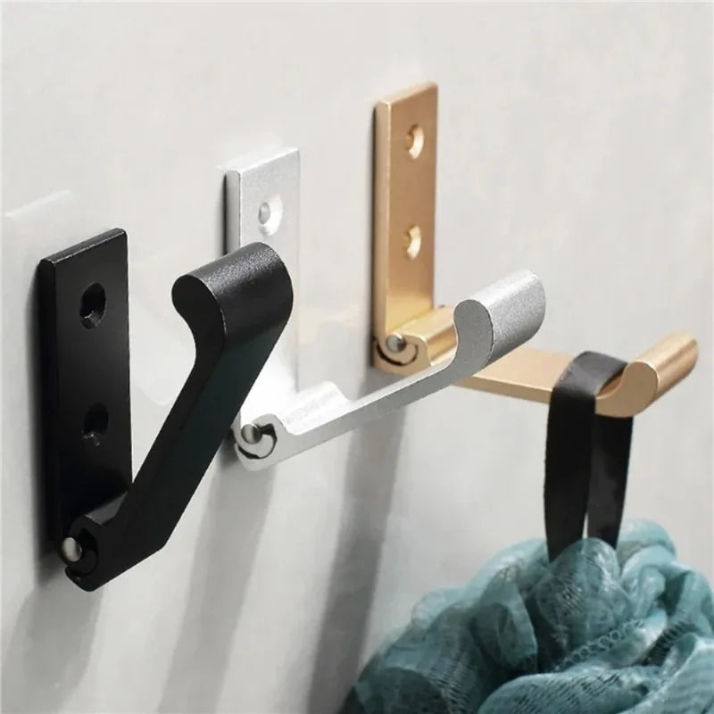 Foldable Wall Hook – Rustproof Aluminum, Coats, Towels & Bags Foldable Wall Hook Babs