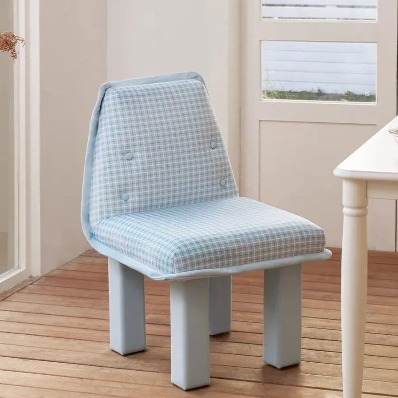 Checkered Dining Chair Set of 2 | Modern Cushioned Wood Chair Dining Chair Set Babs