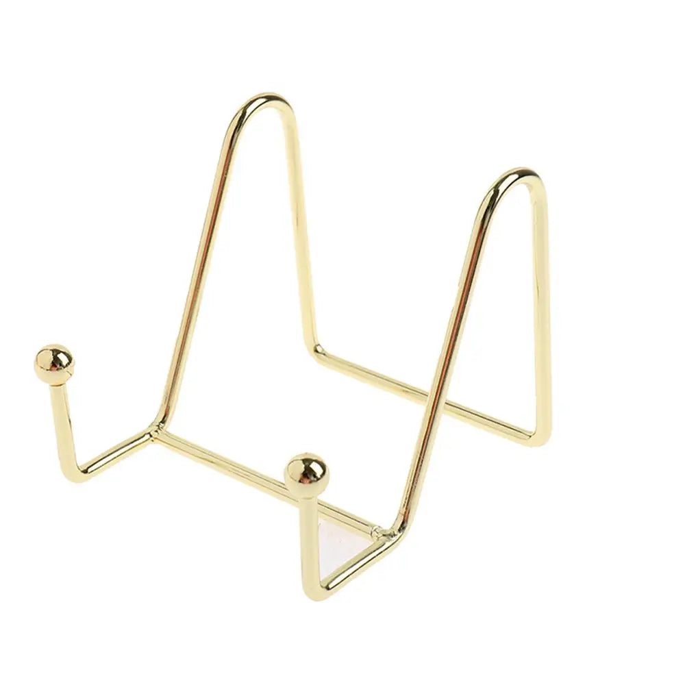 Metal Photo & Plate Display Stand | Tabletop Art Holder Tabletop Display Stand Babs gold-S