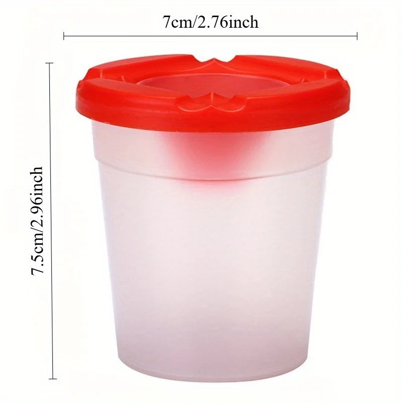 4-Piece Kids Paint Brush Wash Cup Set – Art & Craft Supplies Art Brush Wash Cup Babs