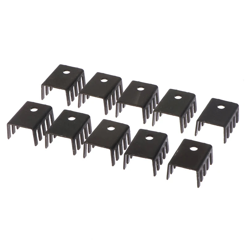 10pcs TO-220 Aluminum Heatsink 19×15×10mm | 7805 Cooler Electronic Heatsink Babs