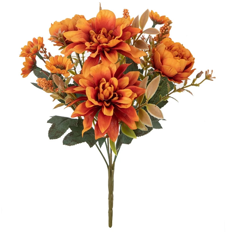 Silk Dahlia Rose Artificial Flowers – Wedding & Home Decor Artificial Silk Flowers Babs