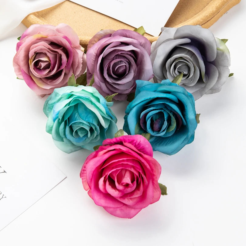 Artificial Silk Rose Flower Heads – Wedding & Home Décor Artificial Flower Heads Babs