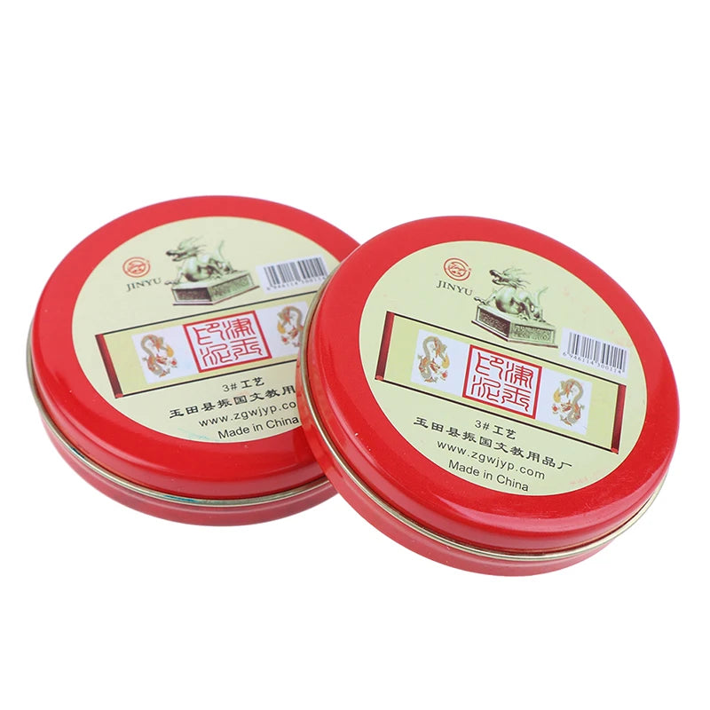 Chinese Vermilion Yinni Ink Pad for Calligraphy & Seal Stamping Calligraphy Ink Pad Babs