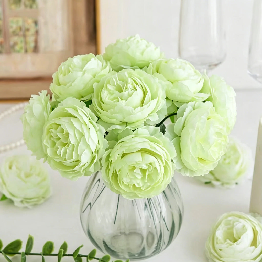 Artificial Silk Peony Flower Heads – Wedding & DIY Decor Artificial Silk Flowers Babs