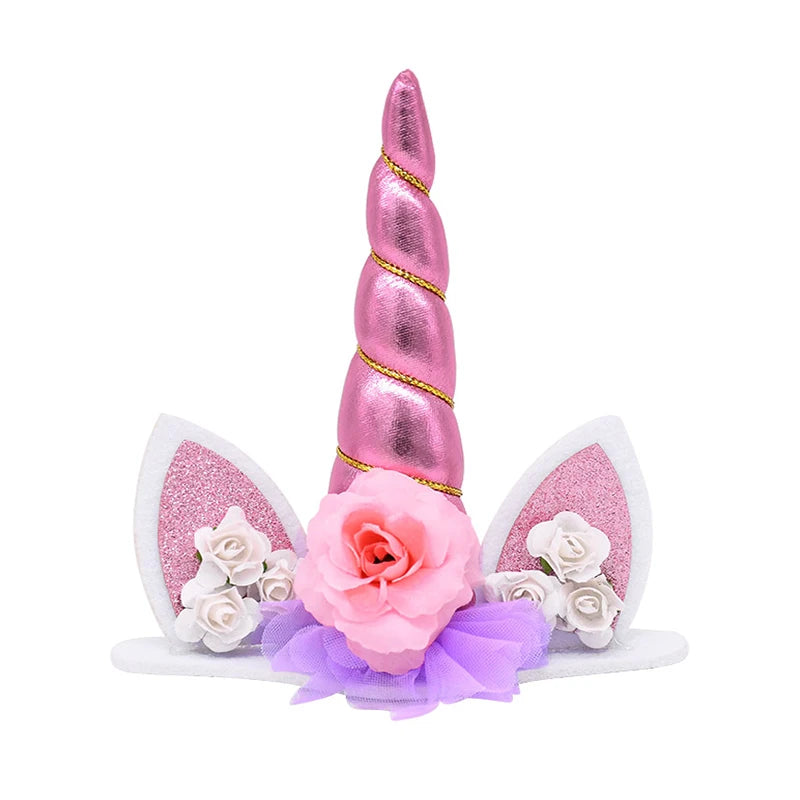 Rainbow Unicorn Cake Topper – Birthday & Baby Shower Decor Cake Topper Babs 1Pc B