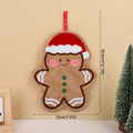 Christmas Coral Fleece Hand Towel – Gingerbread Man & Snowman Holiday Hand Towel Babs Gingerbread Man