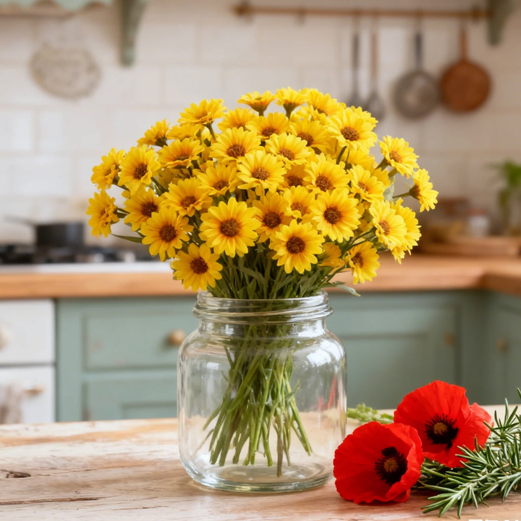 Silk Daisy Artificial Flowers for Wedding, Home & Garden Décor Artificial Silk Flowers Babs