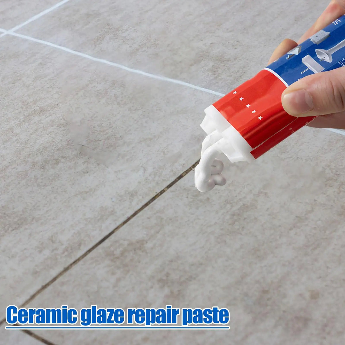 50ml Ceramic Tile & Bathtub Glaze Repair Paste | Seamless Fix Tile Repair Paste Babs
