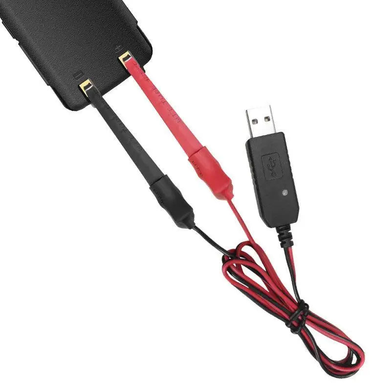 Universal USB Alligator Clip Charger for Two-Way Radios Radio Battery Charger Babs onesize A